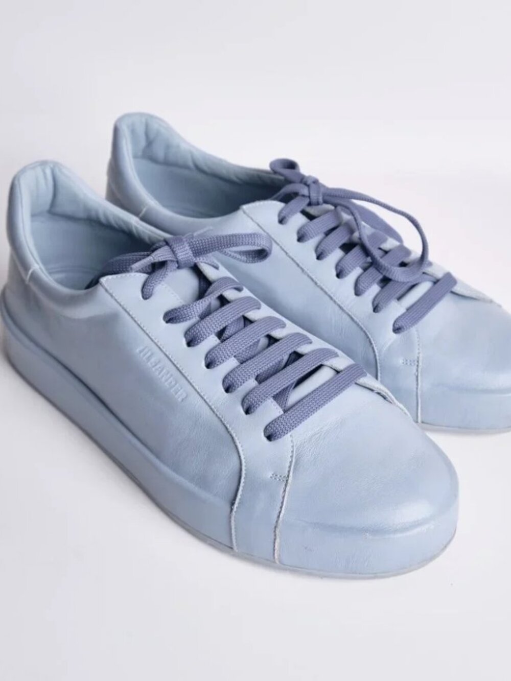 Jil Sander Leather Sneaker - Sky Blue / Size 40 EU
